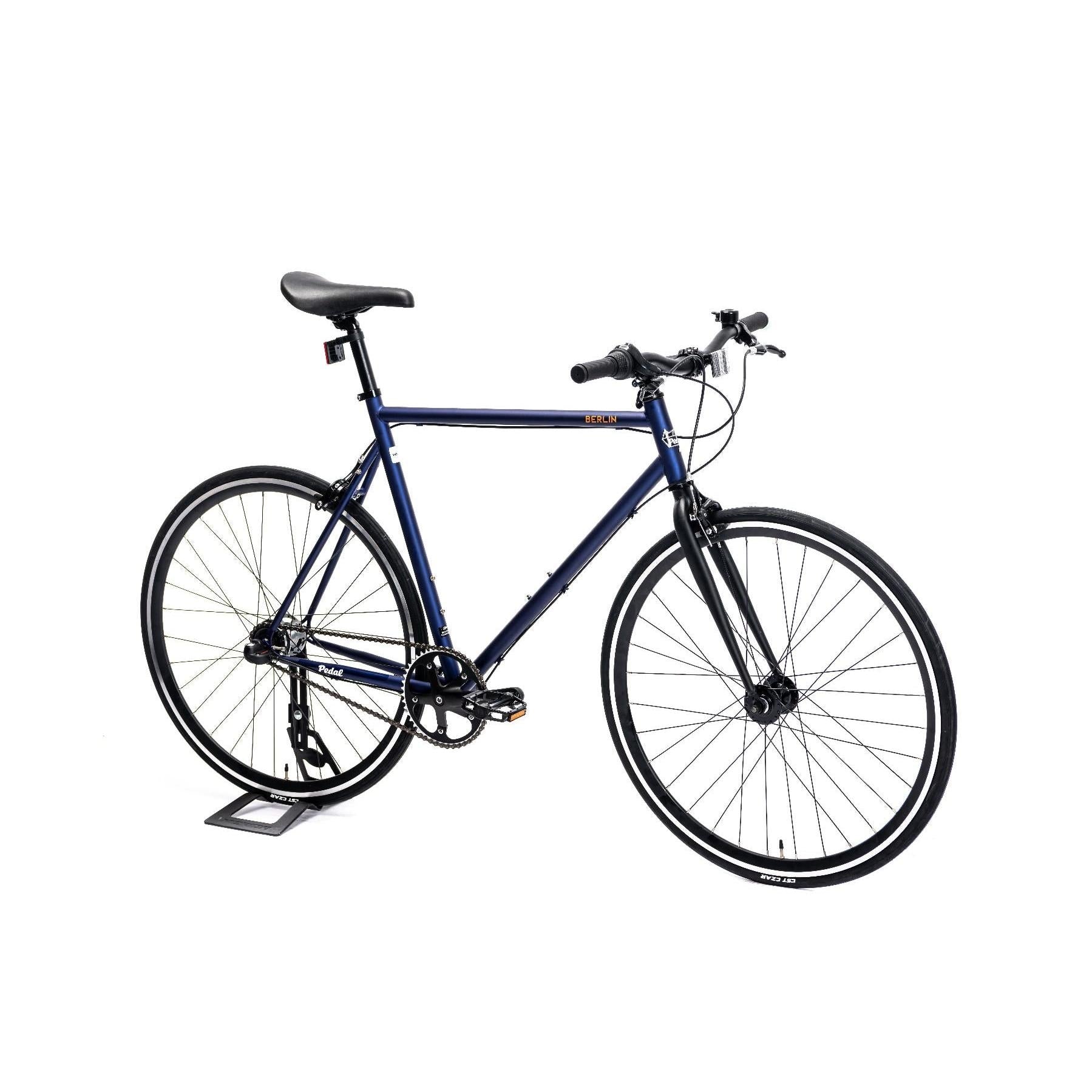 Pedal Messenger 3 Berlin Flat Bar Road Bike Midnight Blue