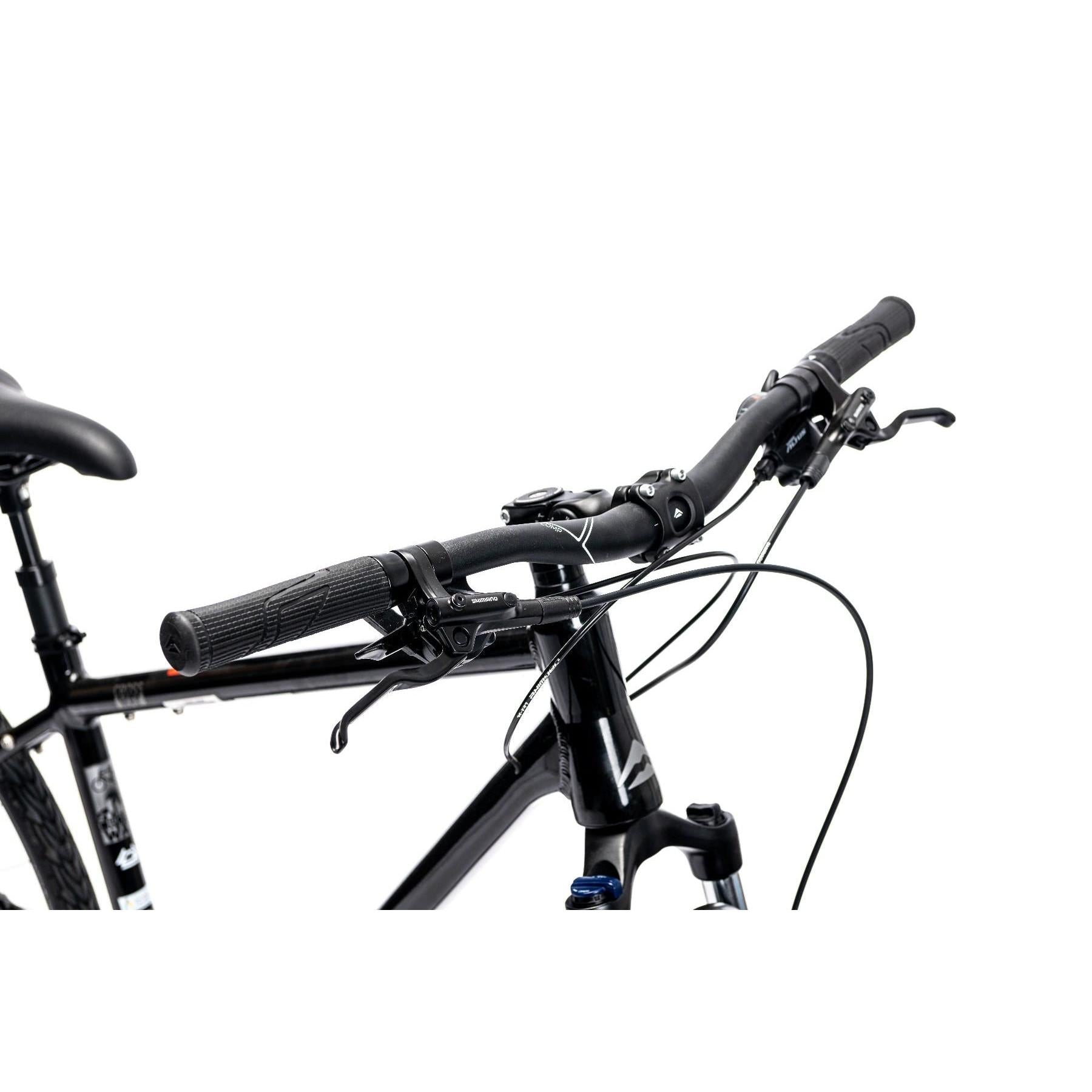 Merida Crossway 100 Hybrid Bike Glossy Black/Matt Silver