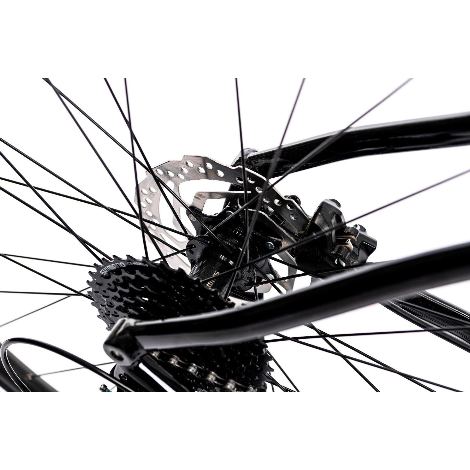 Merida Crossway 100 Hybrid Bike Glossy Black/Matt Silver