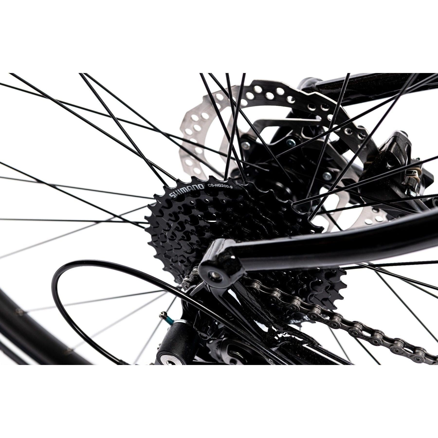 Merida Crossway 100 Hybrid Bike Glossy Black/Matt Silver