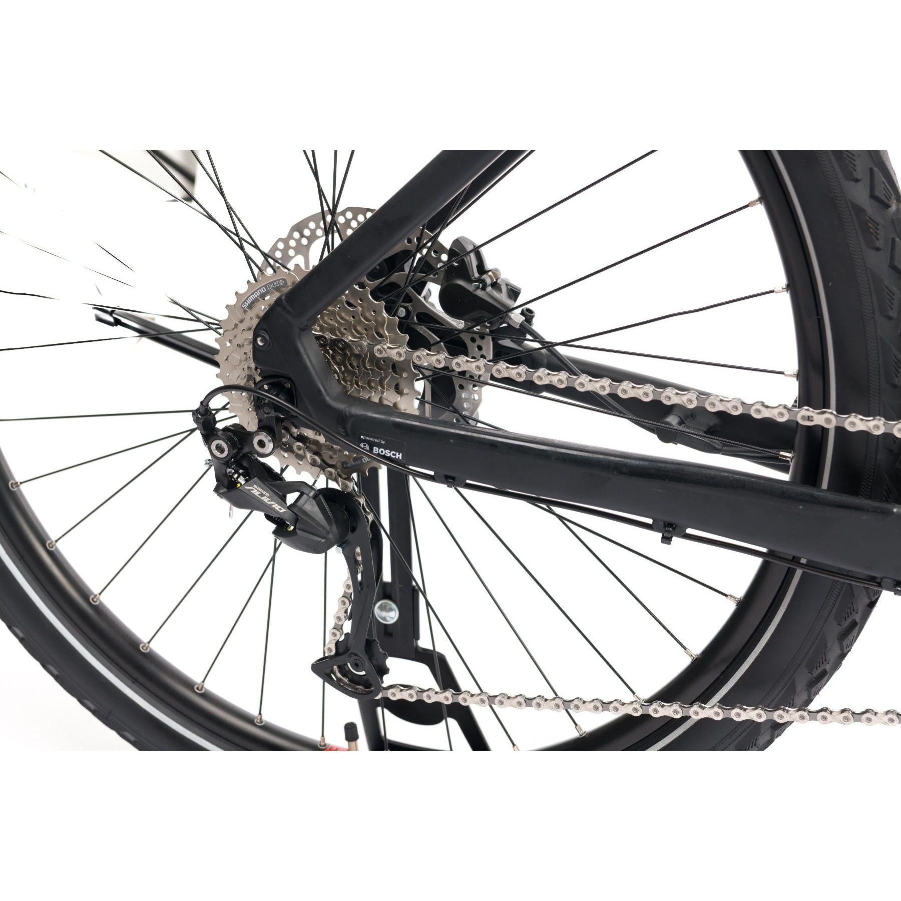 Cube Nature Hybrid ONE 400 Trapeze Electric Hybrid Bike Black/Red