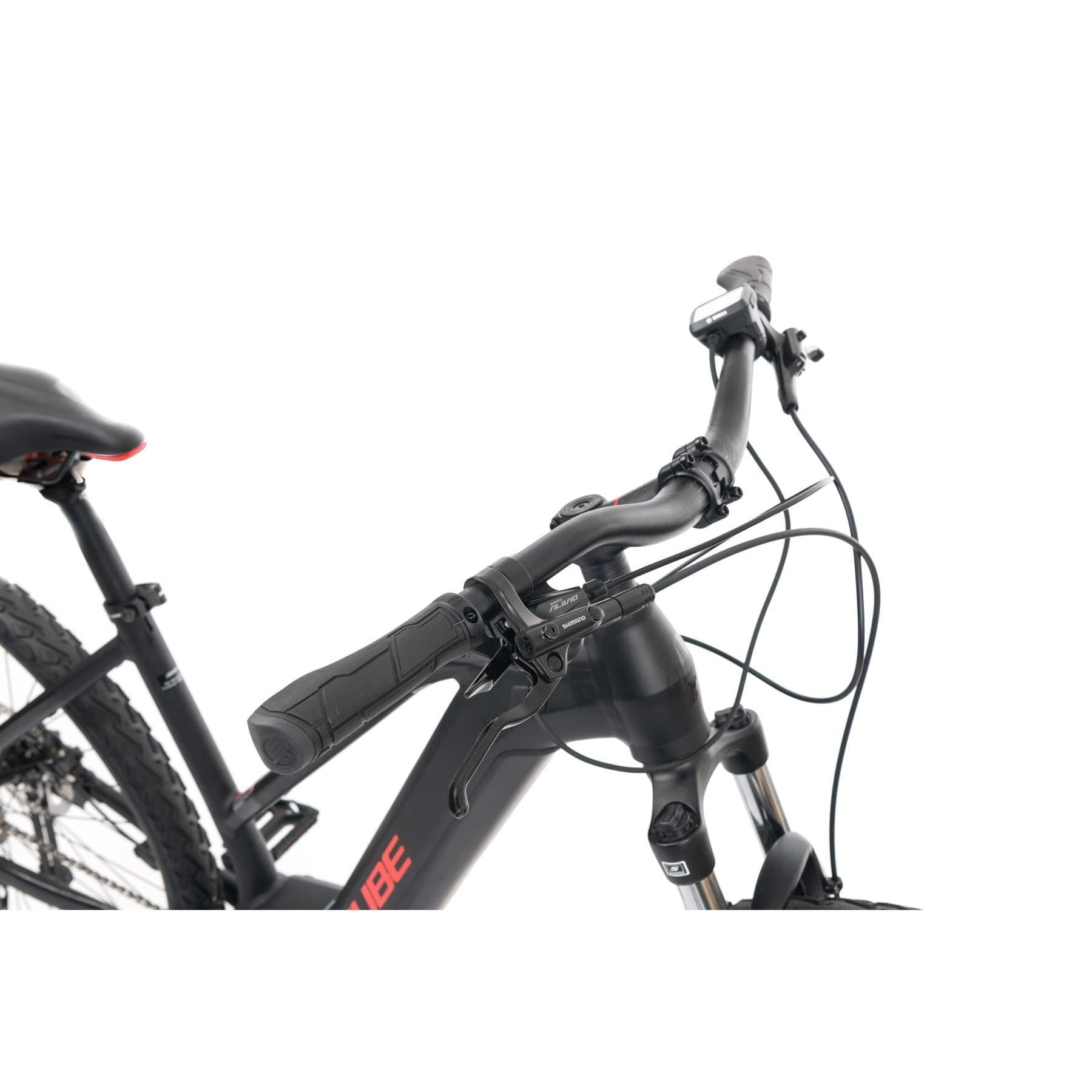 Cube Nature Hybrid ONE 400 Trapeze Electric Hybrid Bike Black/Red