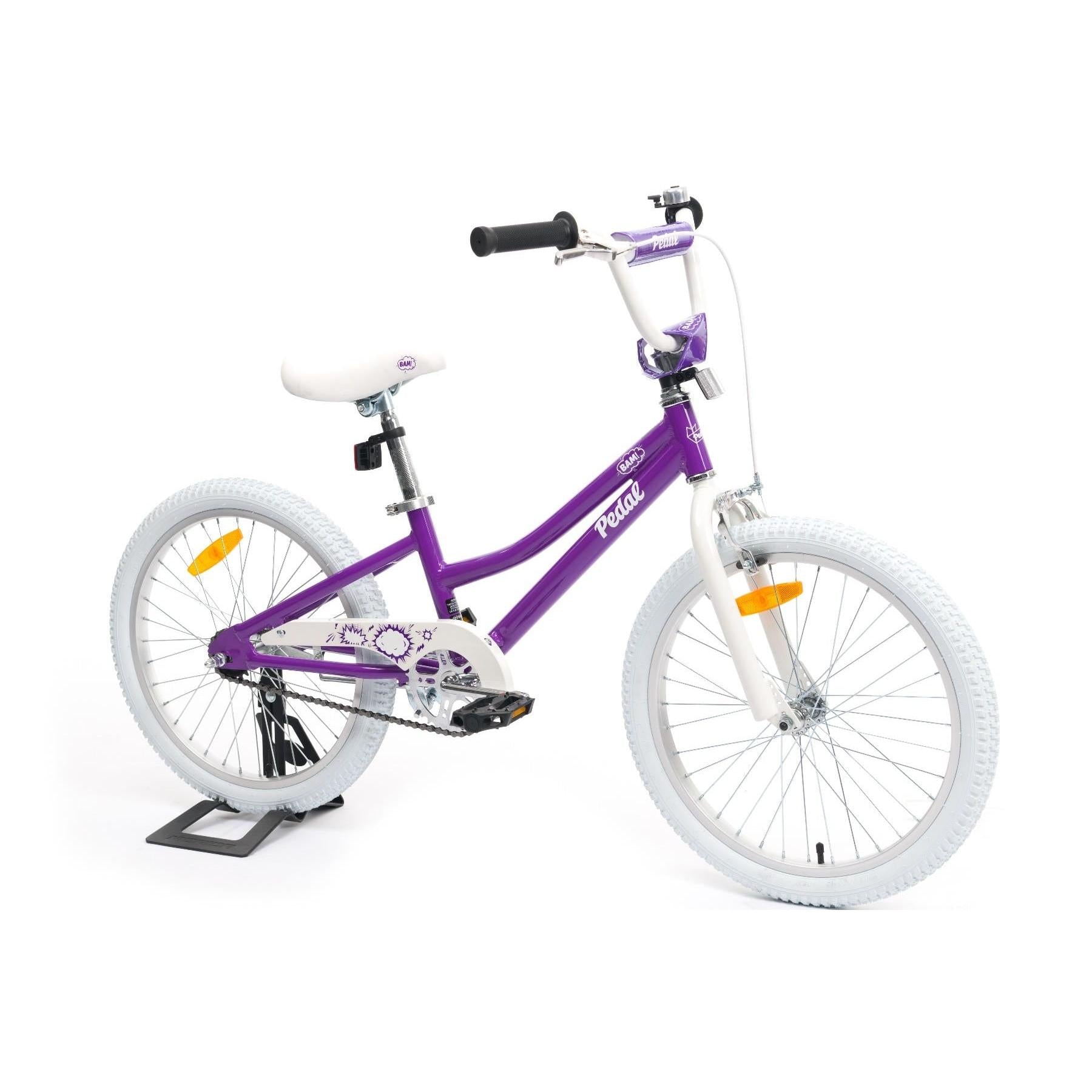 Pedal Bam Alloy 20'' Kids Bike Purple/White