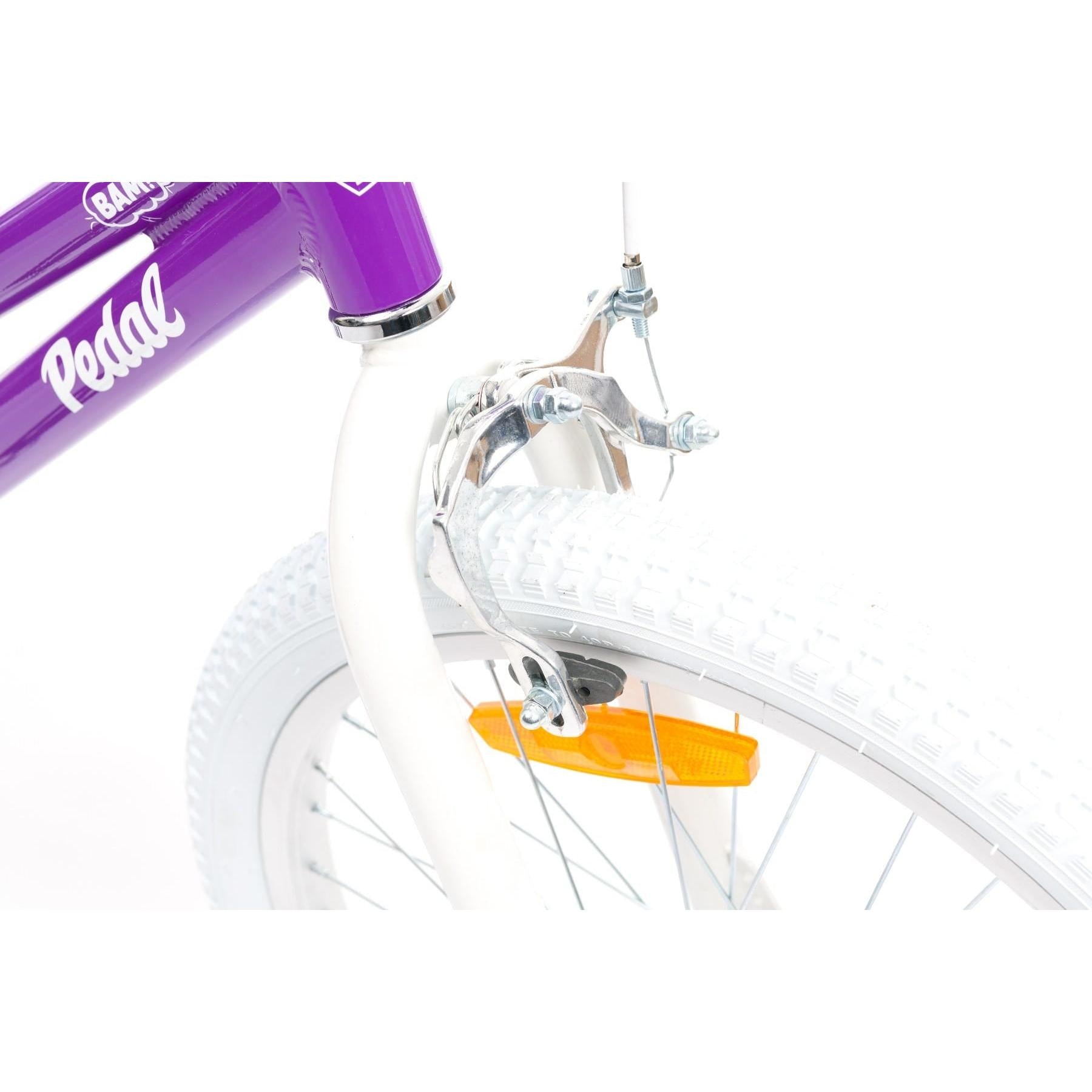 Pedal Bam Alloy 20'' Kids Bike Purple/White