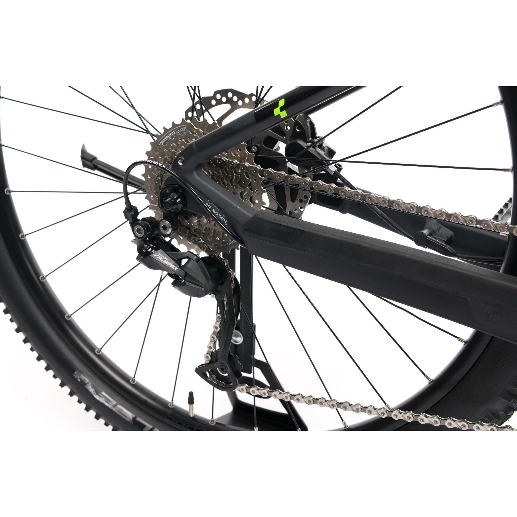 Cube Reaction Hybrid Performance 400 Electric Mountain Bike Iridium/Green (2021)