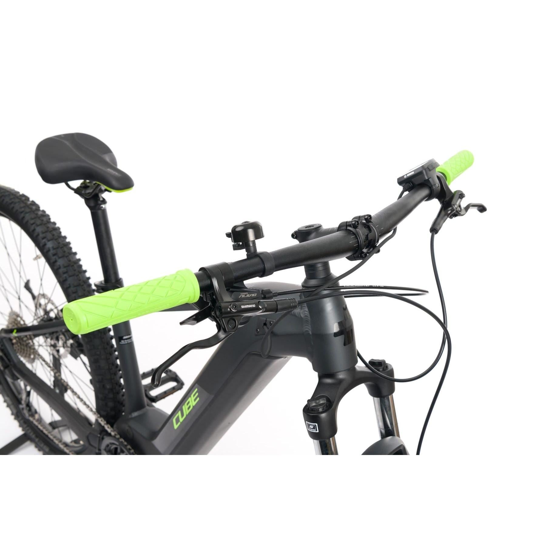 Cube Reaction Hybrid Performance 400 Electric Mountain Bike Iridium/Green (2021)
