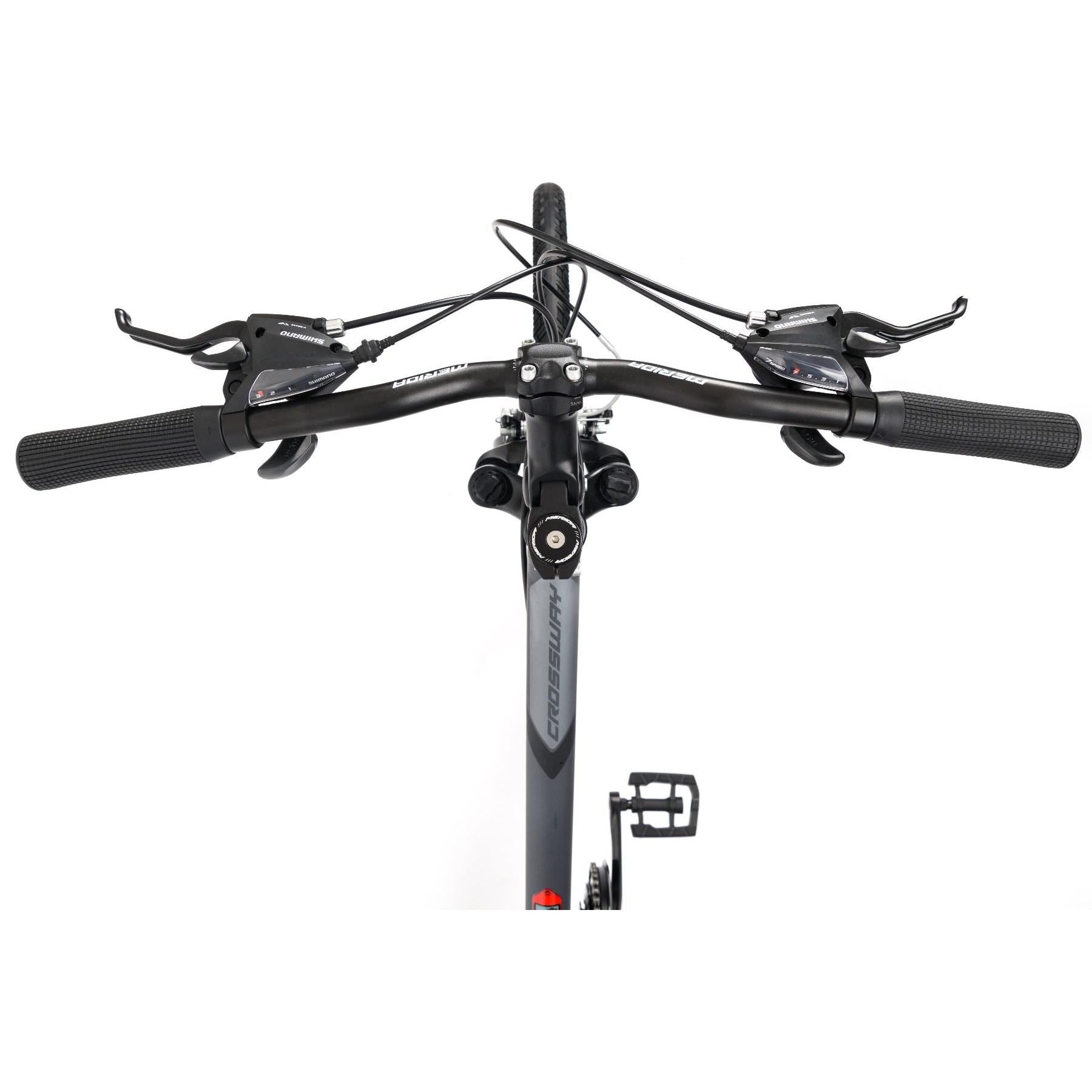 Merida Crossway 10 V Hybrid Bike Silk Anthracite/Grey/Black