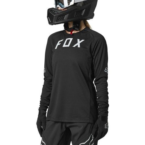 FOX Defend Women's Long Sleeve Jersey Black