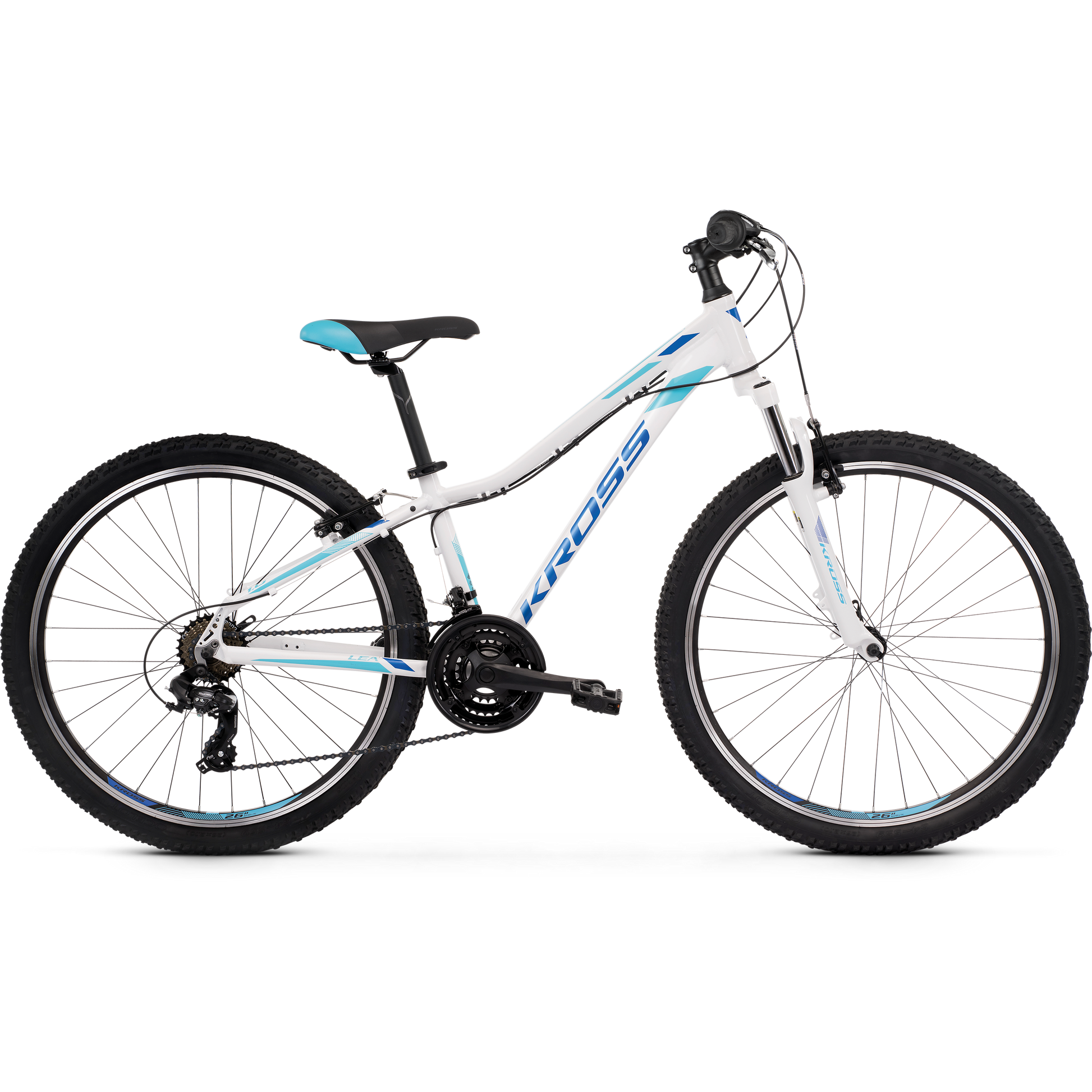 Kross Lea 1.0 26 Mountain Bike Wht/Blue/Green