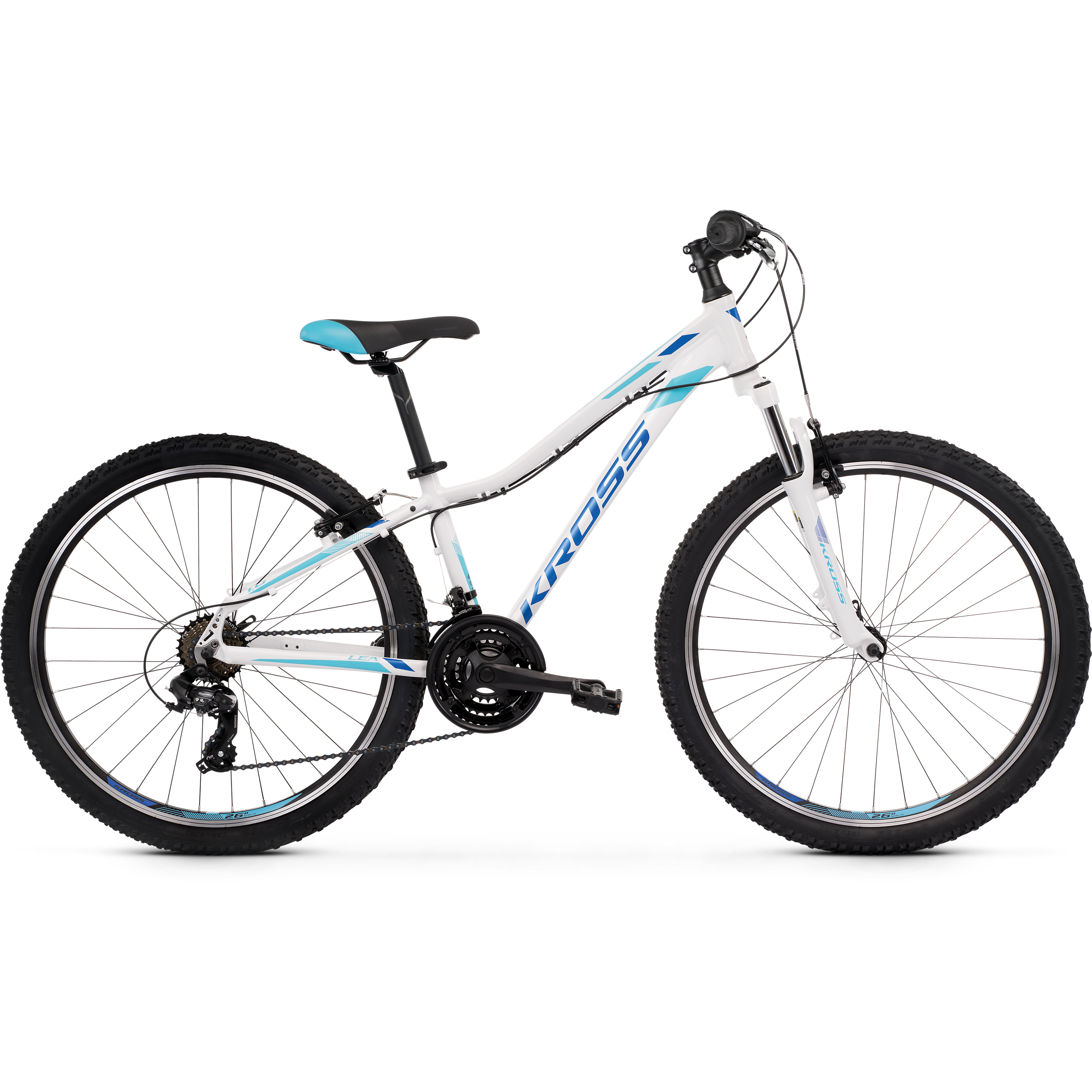 Kross Lea 1.0 26 Mountain Bike Wht/Blue/Green