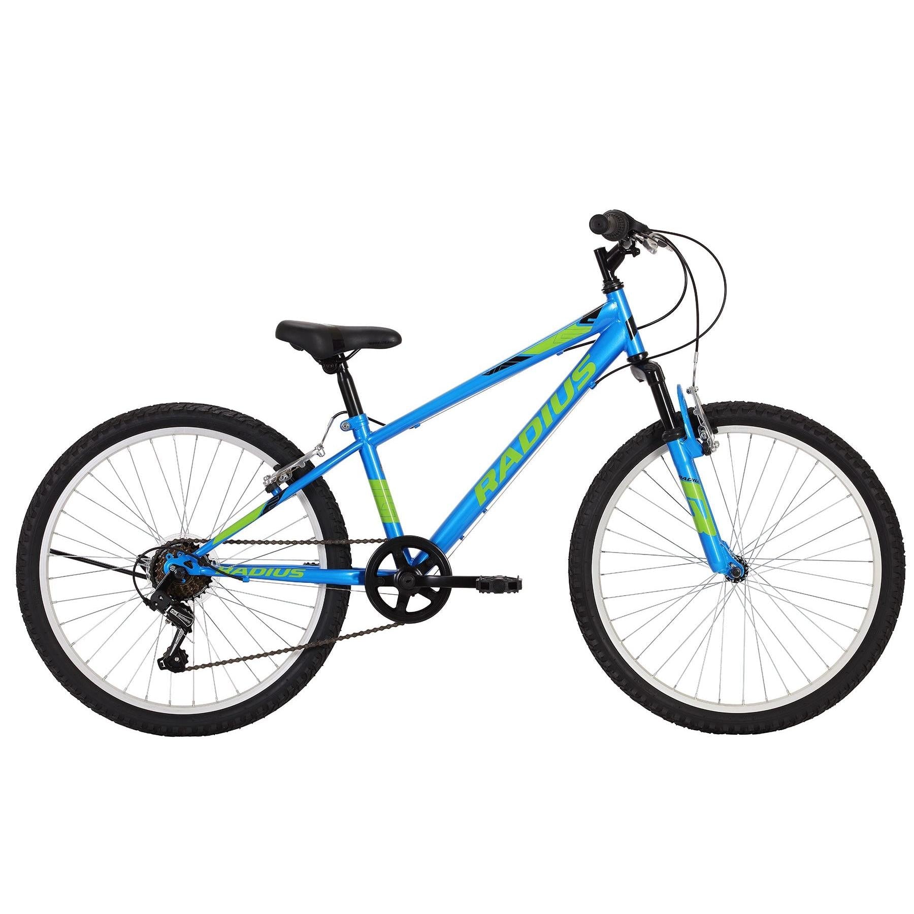 Radius Leopard 24 Inch Kids Mountain Bike Gloss Blue/Lime/Black (2019)