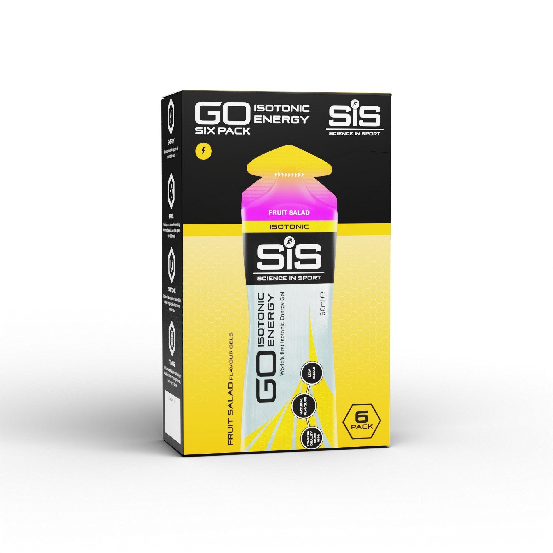 SIS Go Energy Plus Isotonic Gel Fruit Salad 60ml 6 Pack