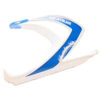 JetBlack Lightweight Bottle Cage White/Blue
