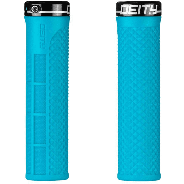 Deity Lockjaw Grips Turquoise