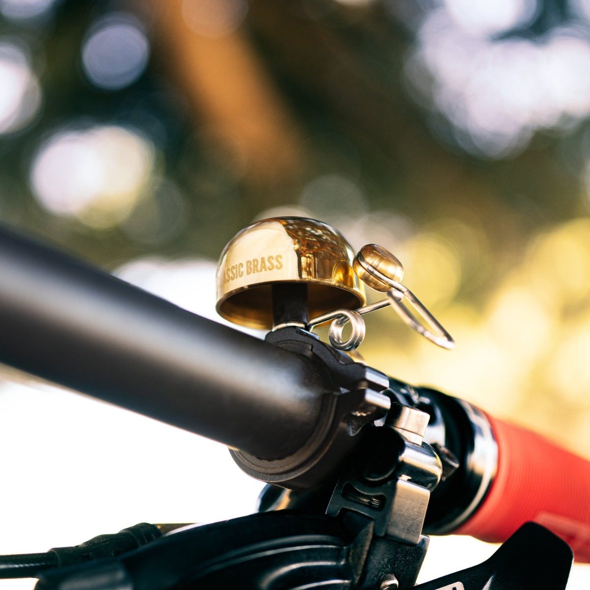 Lezyne Classic Brass Bell with Hard Mount Brass/Black