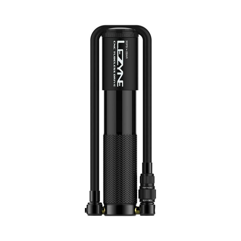 Lezyne CNC Tubeless Drive Pump and Repair Kit Black