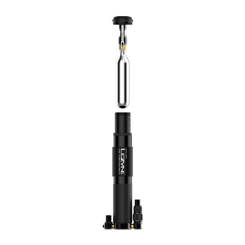 Lezyne CNC Tubeless Drive Pump and Repair Kit Black