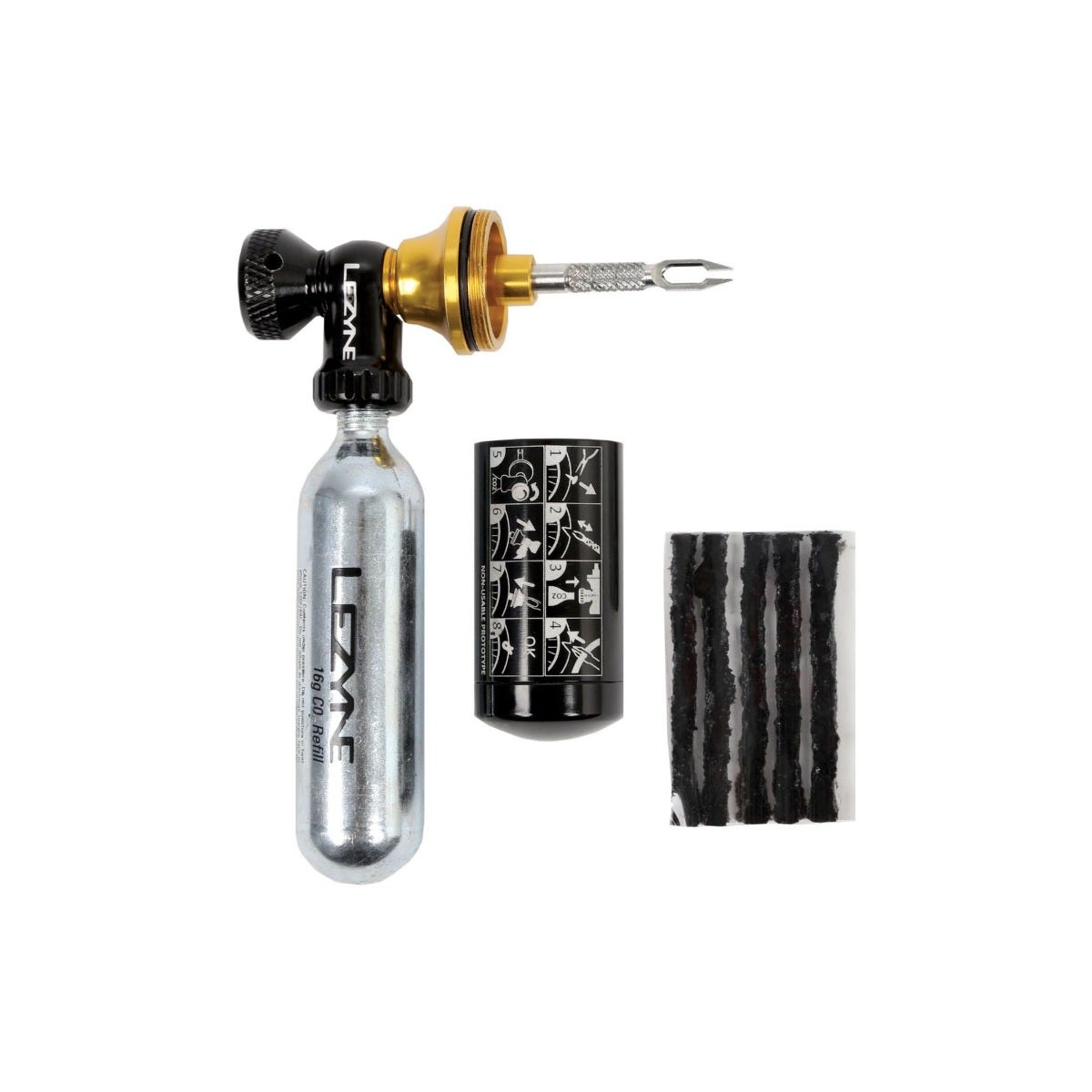 Lezyne Tubeless CO2 Blaster Black/Gold