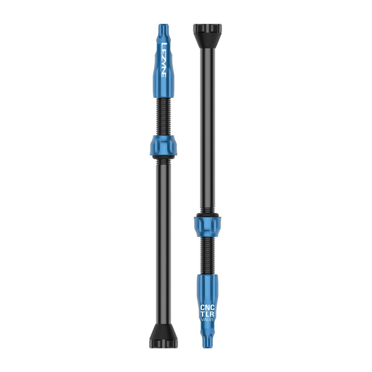 Lezyne CNC TLR Valves Blue 80mm
