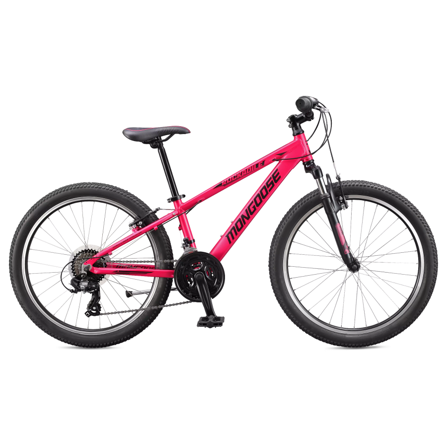 Mongoose Rockadile 24 Kids Mountain Bike Pink
