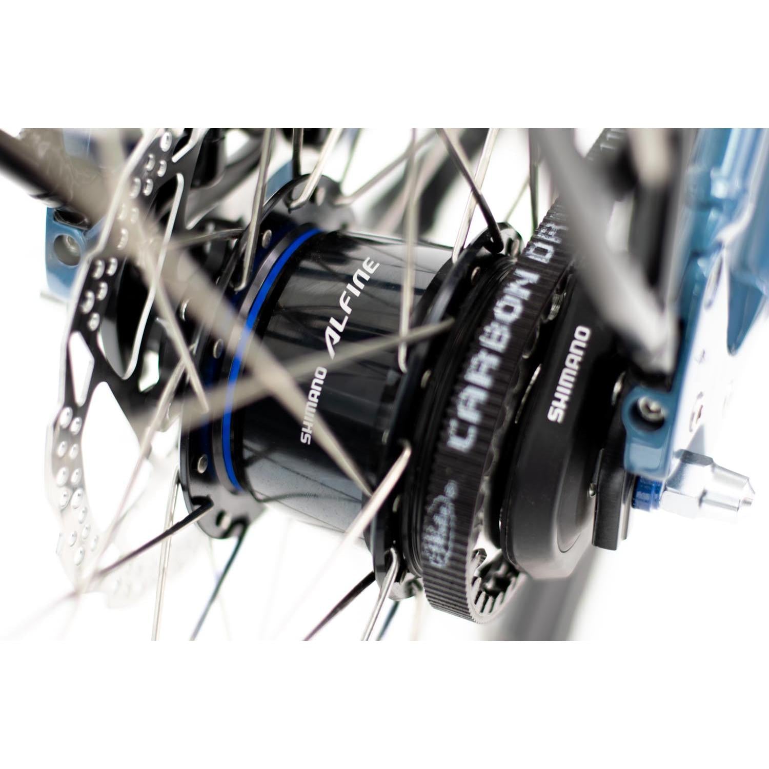 Multicycle Legacy EMB Step Through Electric Hybrid Bike Portofino Blue