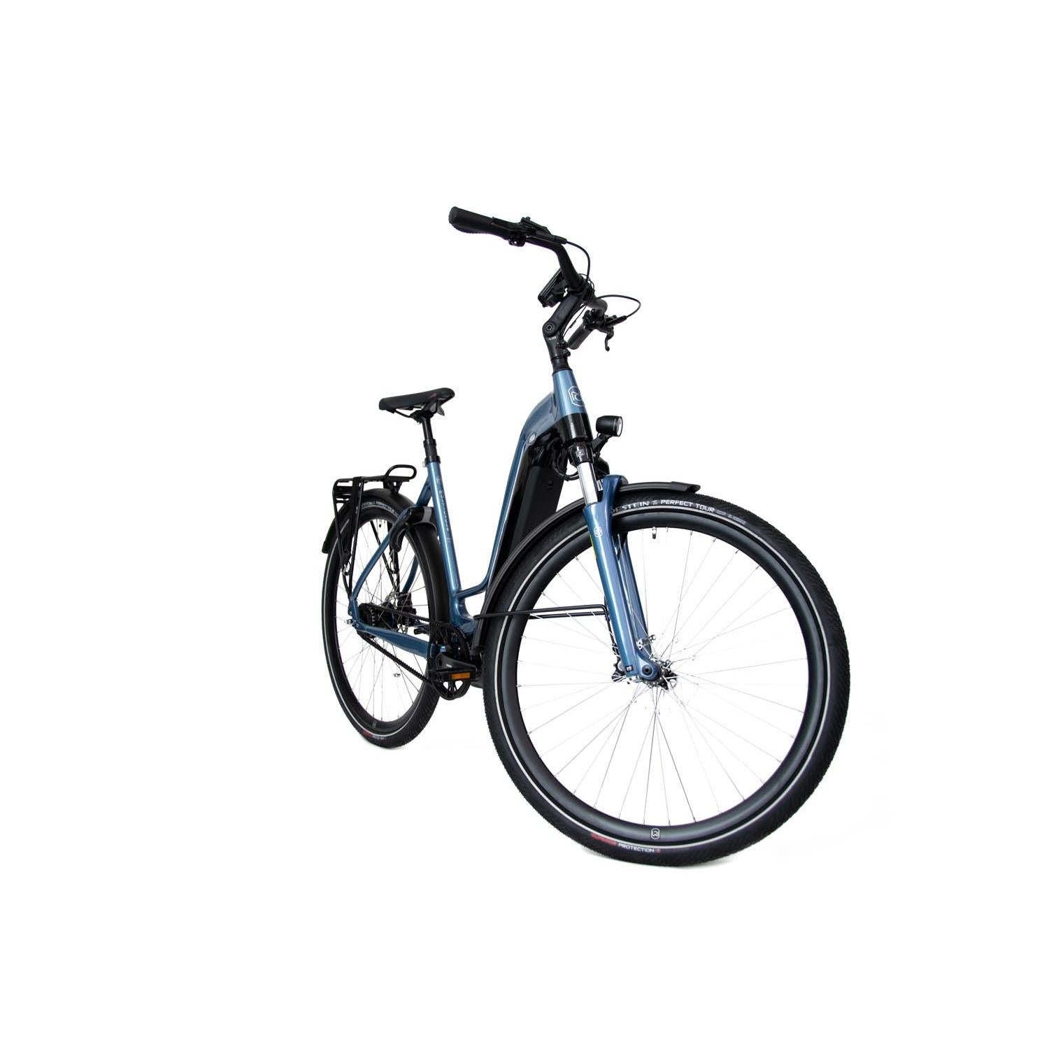 Multicycle Legacy EMB Step Through Electric Hybrid Bike Portofino Blue