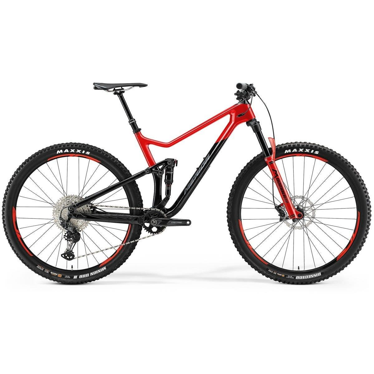Merida One-Twenty 3000 Dual Suspension Mountain Bike Black/Glossy Red Large