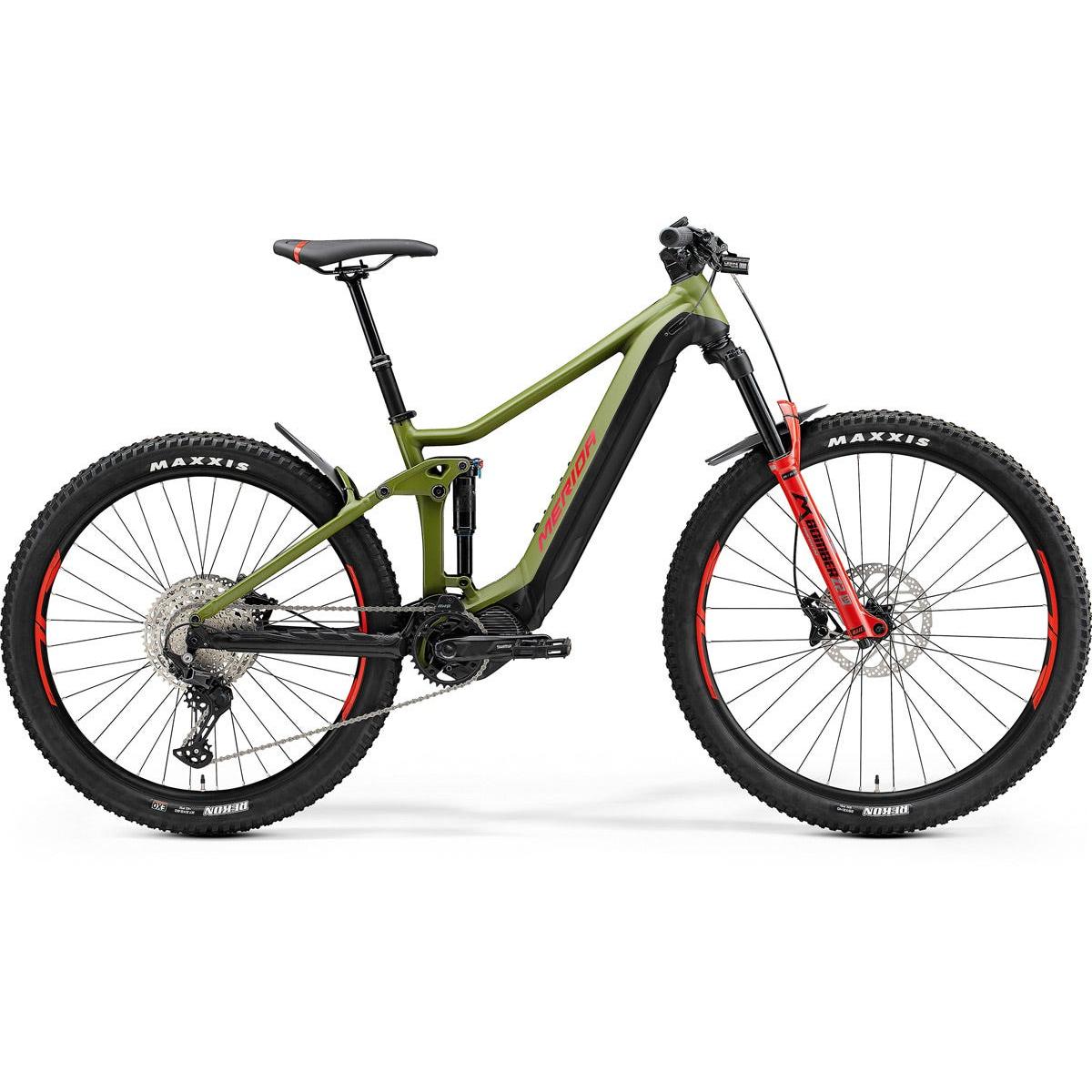 Merida eOne-Forty 500 Electric Mountain Bike Matt Green/Black/Race Red