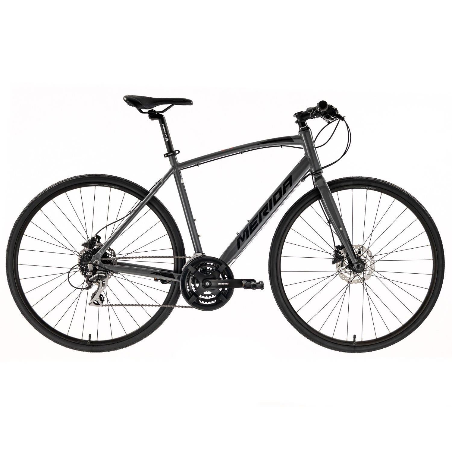 Merida Speeder 20 Flat Bar Road Bike Anthracite Black