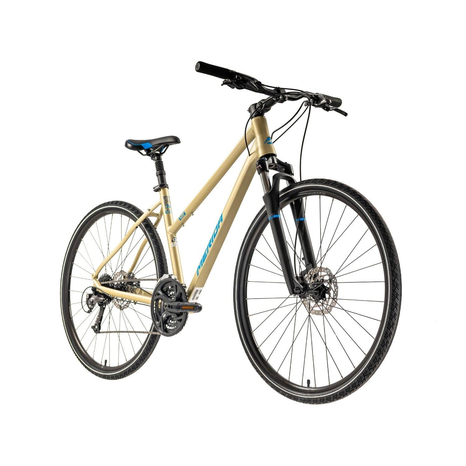 Merida Crossway 40 Hybrid Bike Champagne/Blue