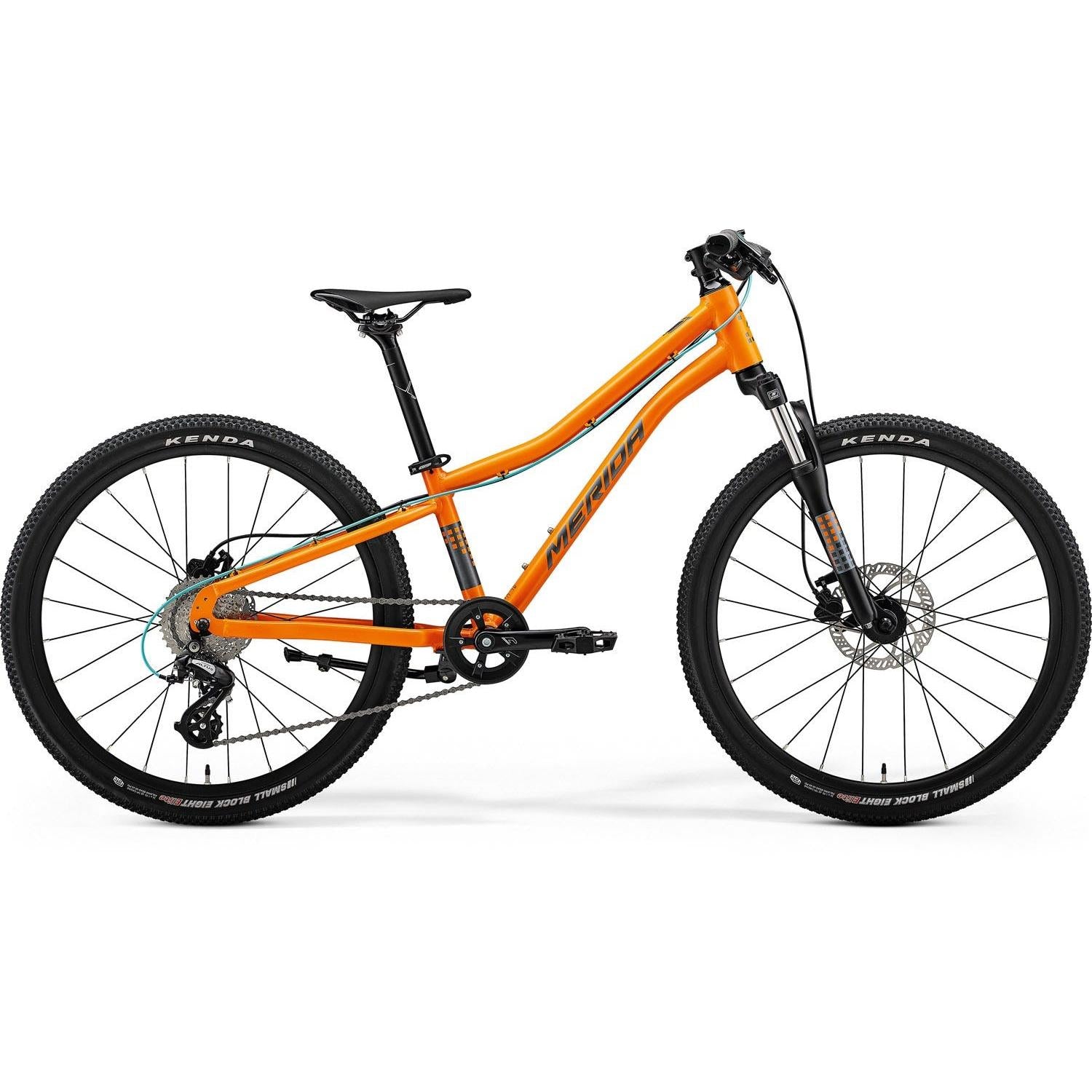 Merida Matts J 24'' Kids Bike w/ Disc Brakes Orange/Blue/Grey