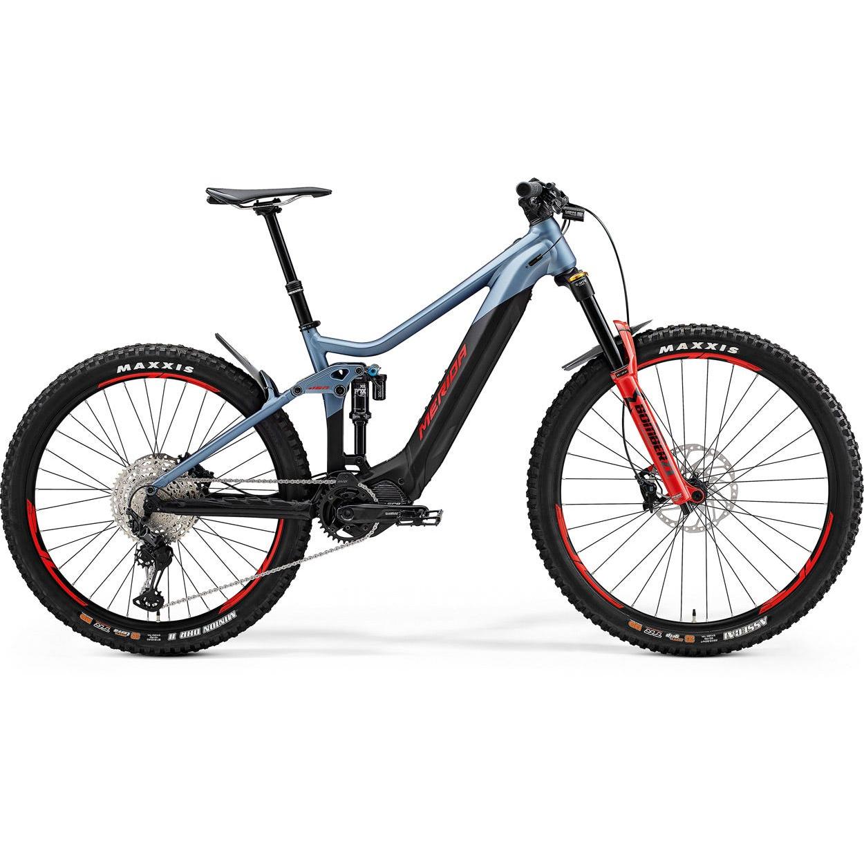 Merida eOne Sixty 700 Electric Mountain Bike Glossy Matte Blue/Black/Red