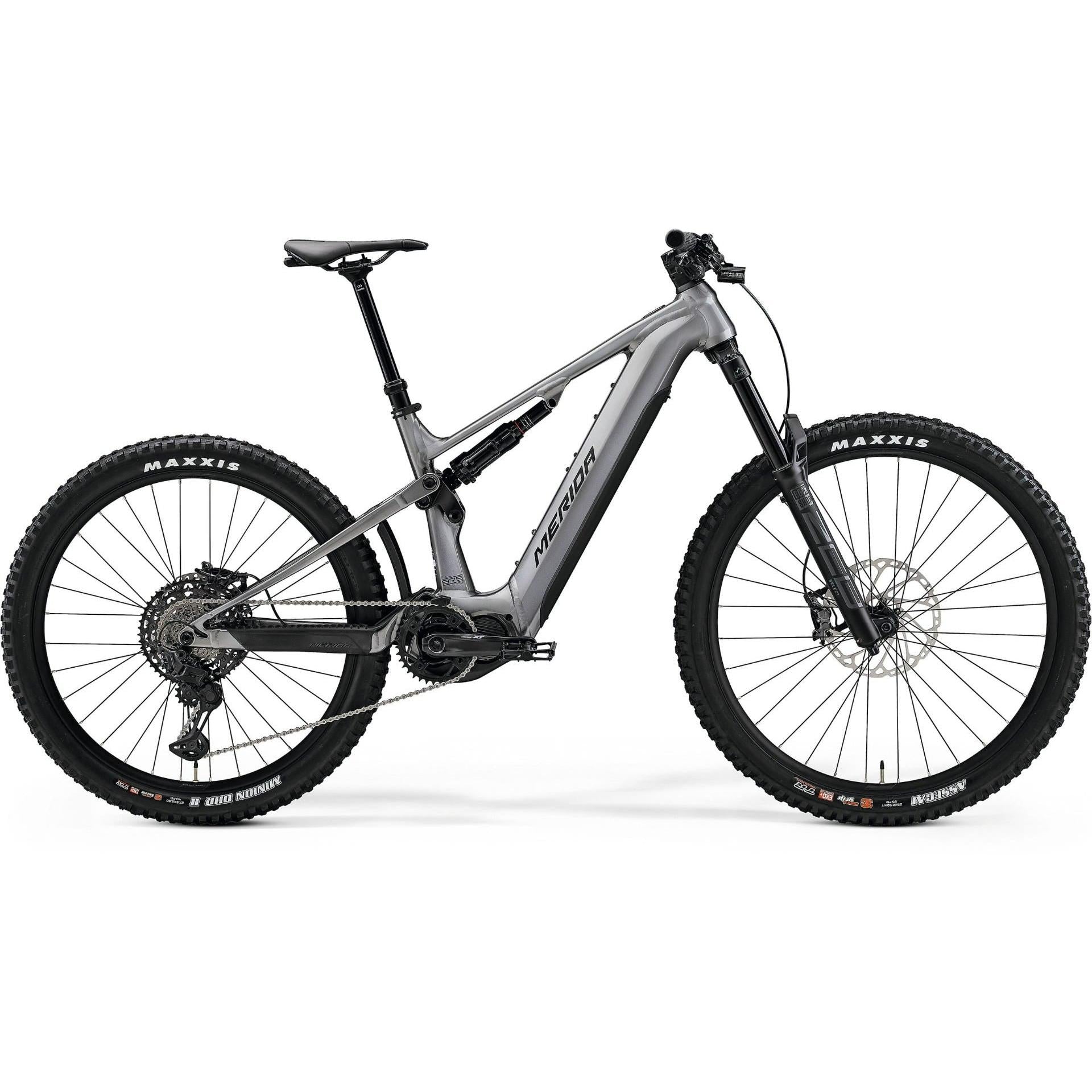 Merida eOne Sixty 875 Dual Suspension Electric Mountain Bike Gunmetal Grey (Black)