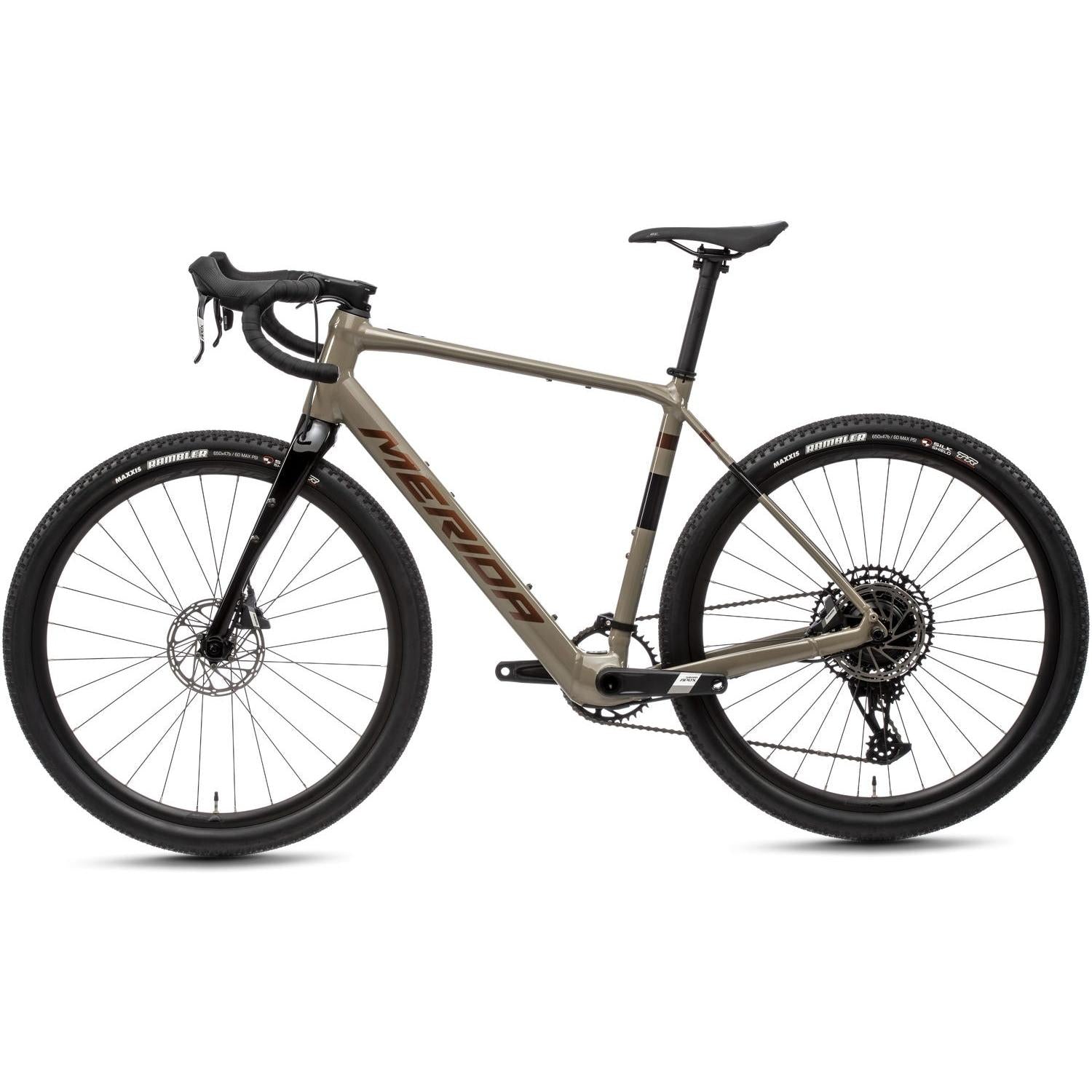 Merida eSilex+ 600 Electric Gravel Bike 250Wh Battery Oak Bork/Bronze – 99 Bikes