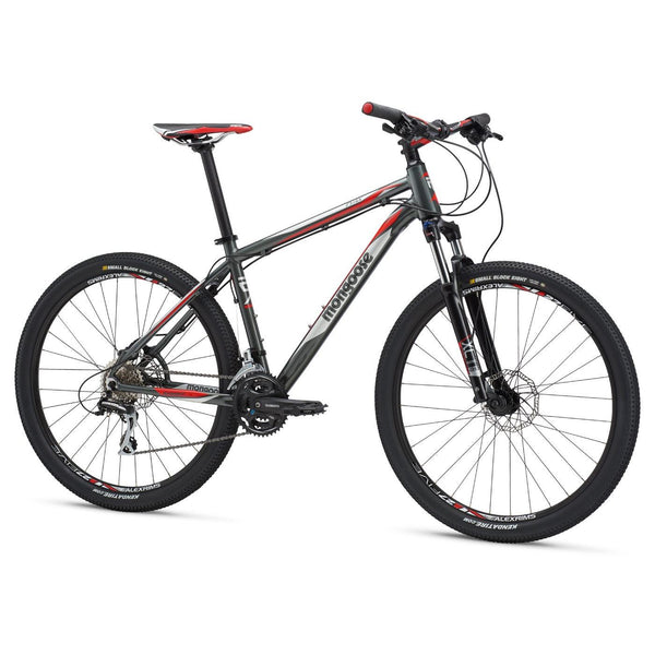 Mongoose Tyax Sport Mountain Bike [Grey/Red] (2017) – 99 Bikes
