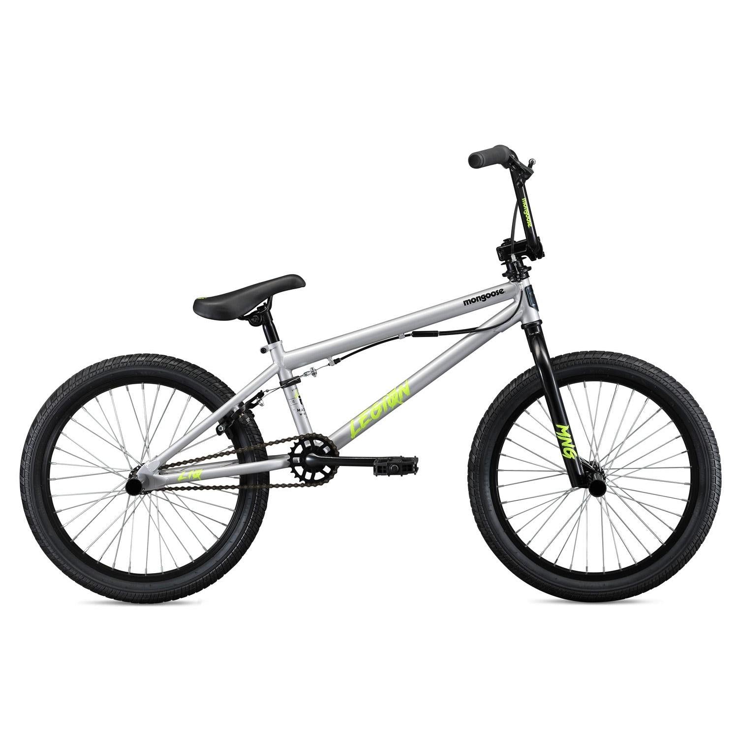 Mongoose Legion L10 BMX Bike 20 Inch Silver (2019)