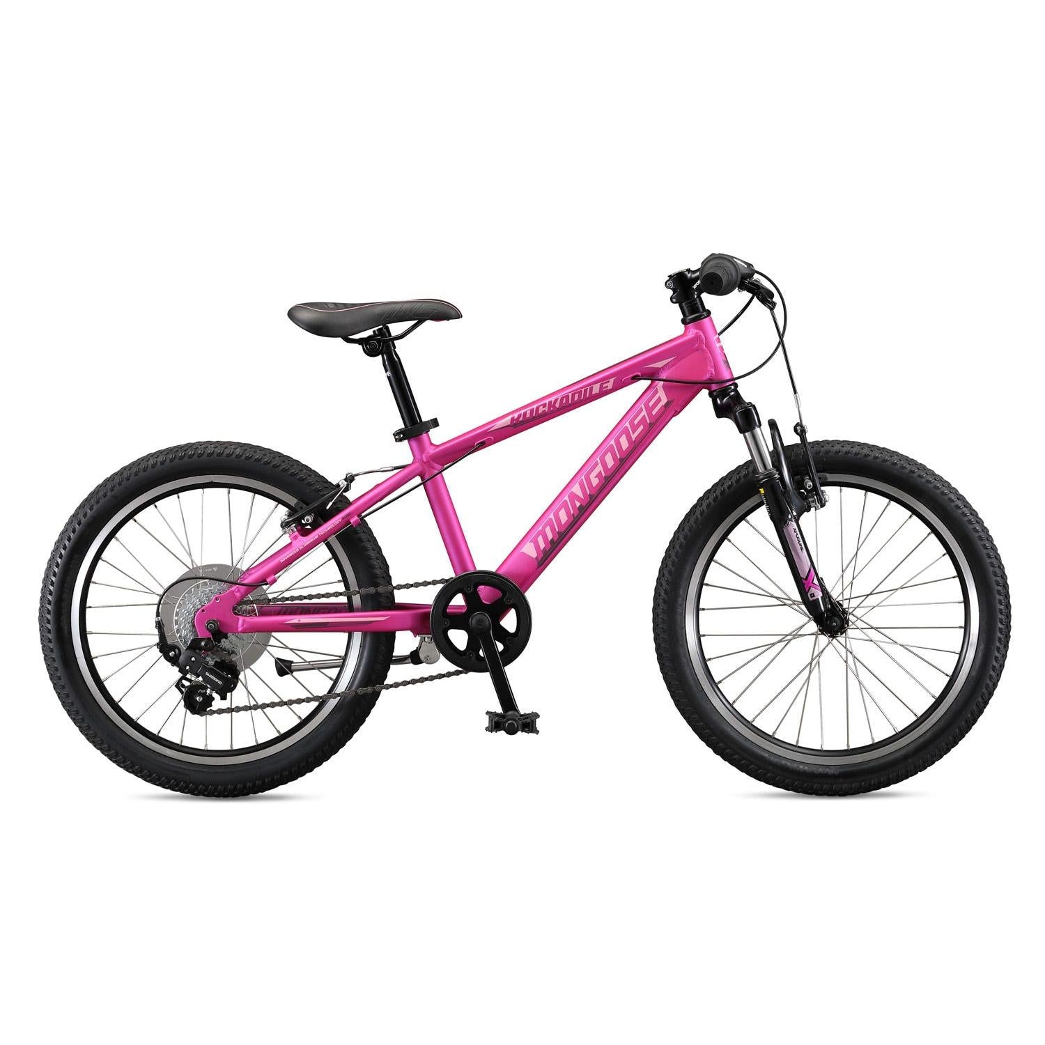 Mongoose Rockadile Kids Mountain Bike 20 Inch Pink (2019)