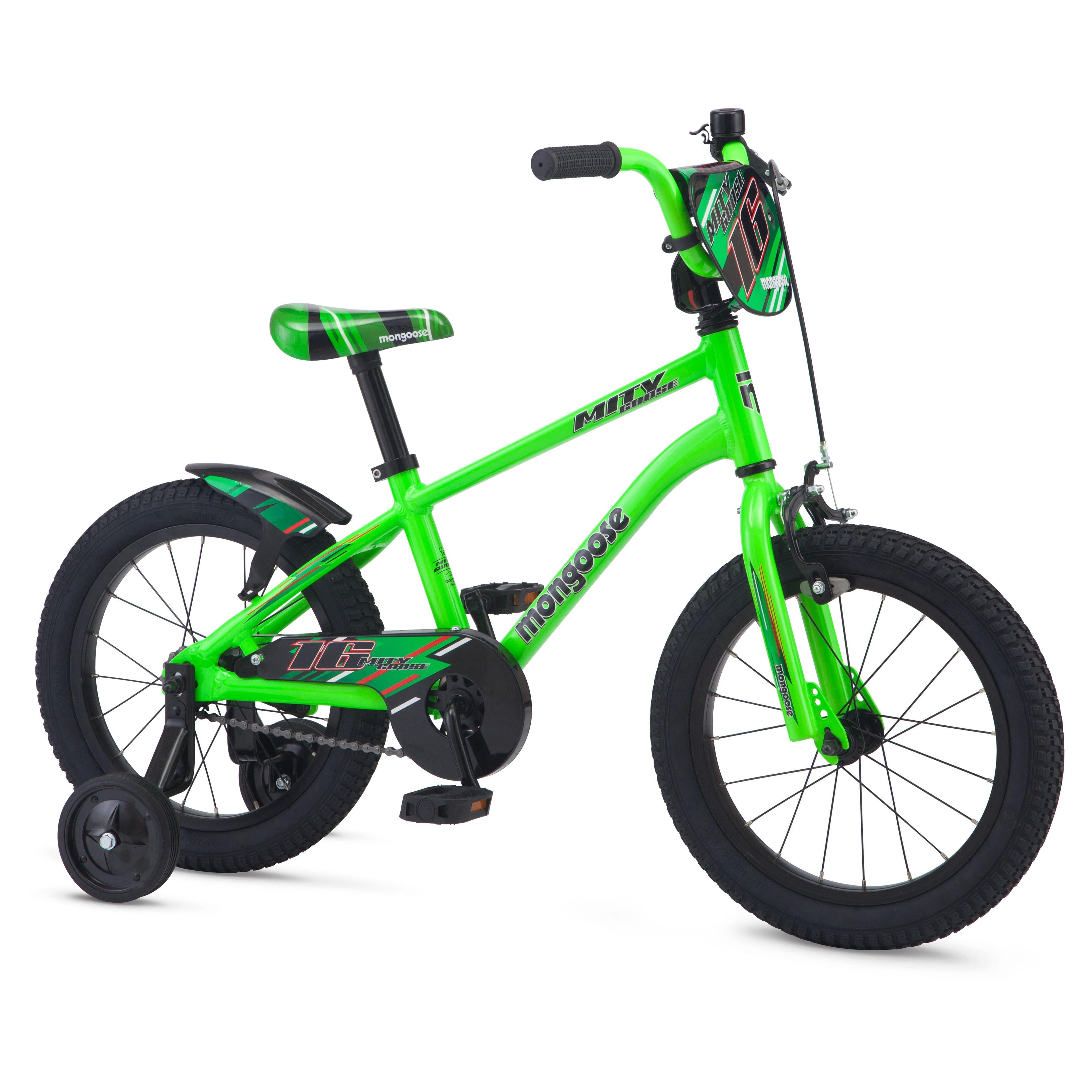Mongoose 16'' Mitygoose Kids Bike Bright Green