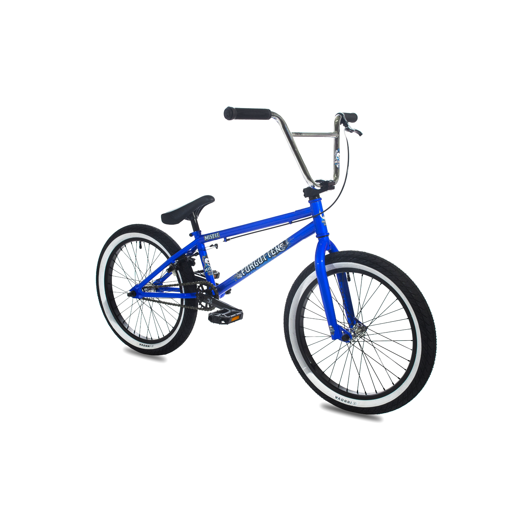 Forgotten Misfit BMX Bike 19.8 Inch TT Gloss Neon Blue