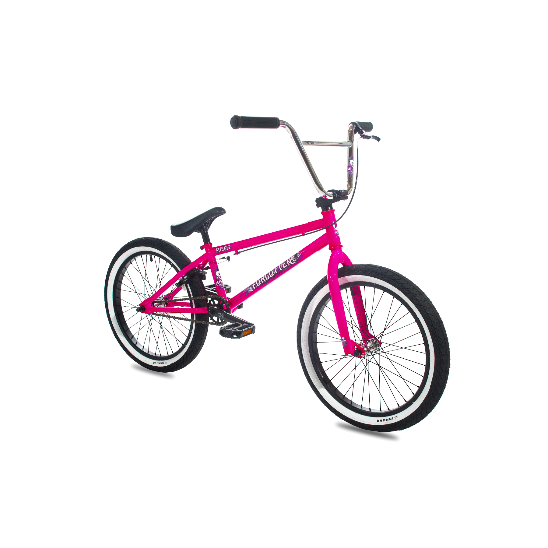 Forgotten Misfit BMX Bike 19.8 Inch TT Gloss Neon Pink