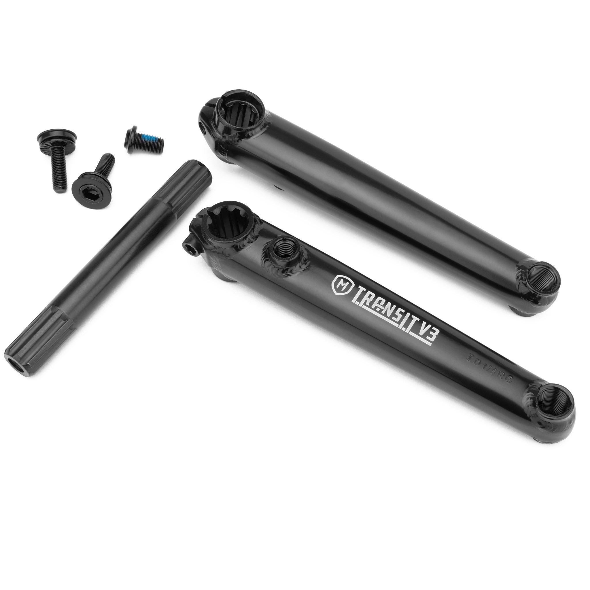 Steel BMX Crank Arms Mission Transit V2 BMX Crankset - 170mm, Oil