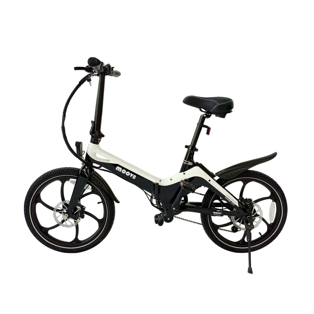 Moov8 MAG-20 Electric Folding Bike White/Black