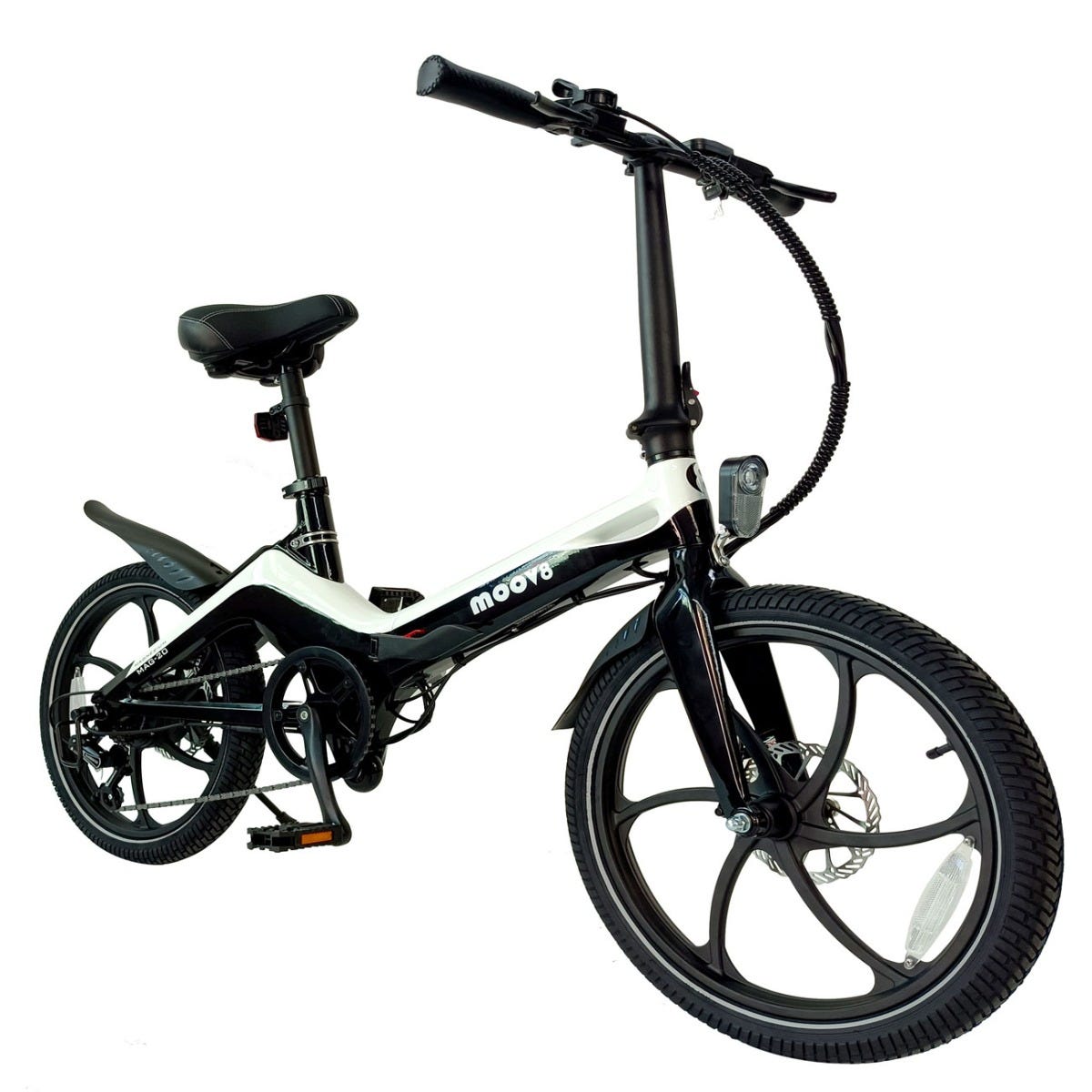 Moov8 MAG-20 Electric Folding Bike White/Black