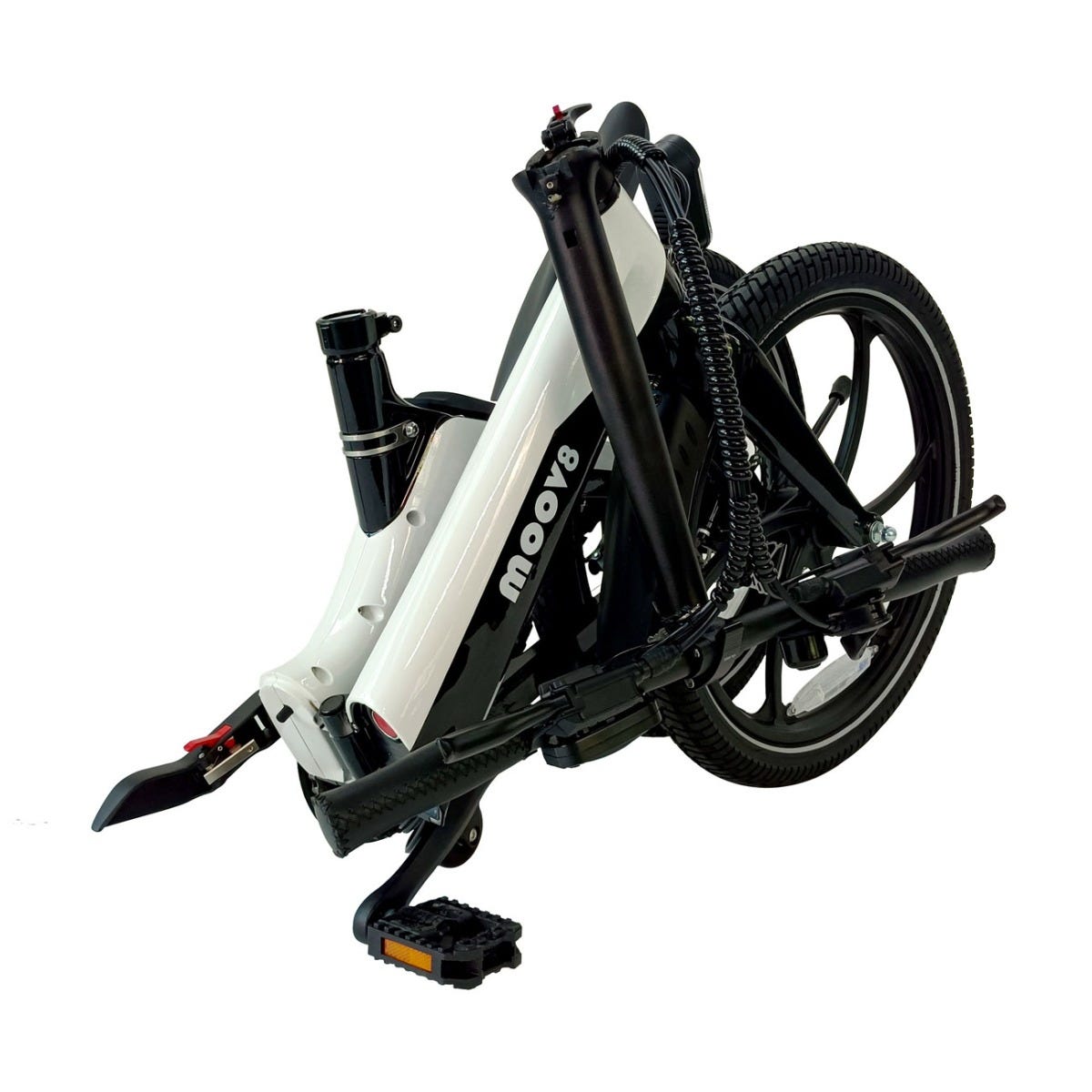 Moov8 MAG-20 Electric Folding Bike White/Black