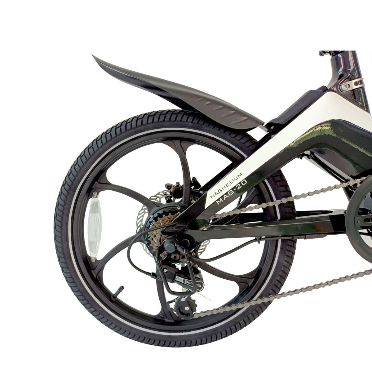 Moov8 MAG-20 Electric Folding Bike White/Black