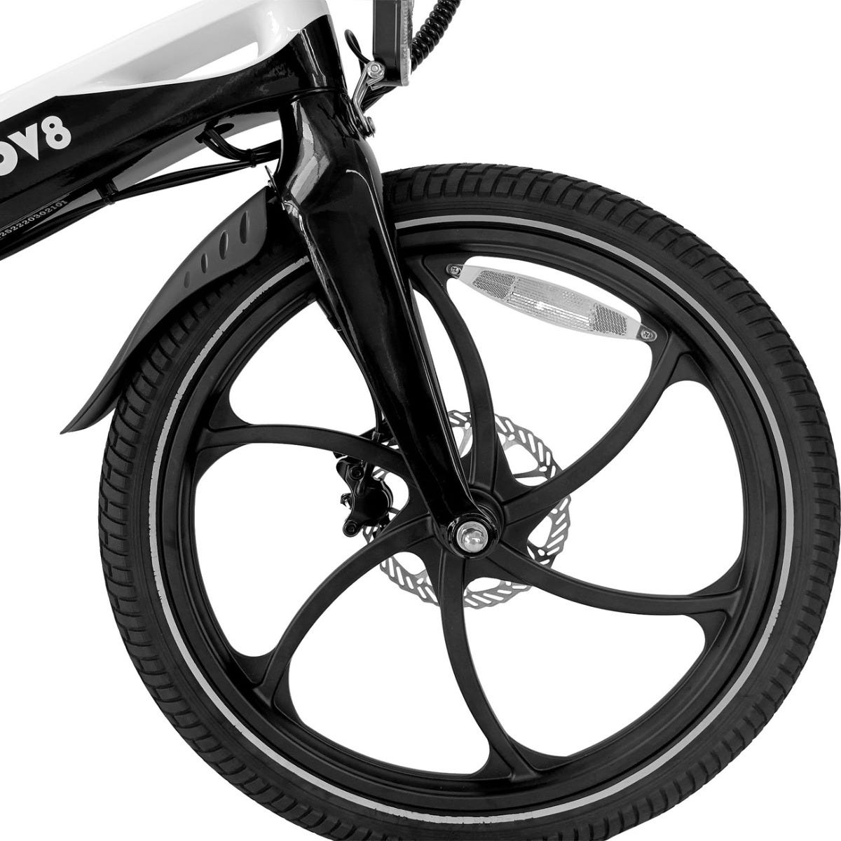 Moov8 MAG-20 Electric Folding Bike White/Black