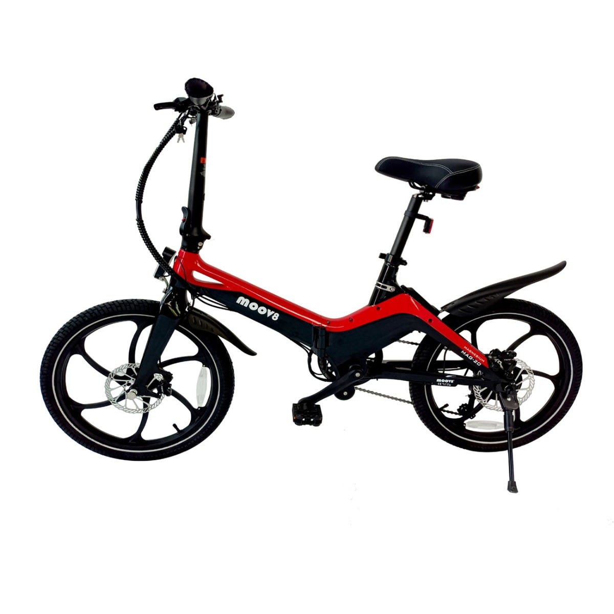 Moov8 MAG-20 Electric Folding Bike Red