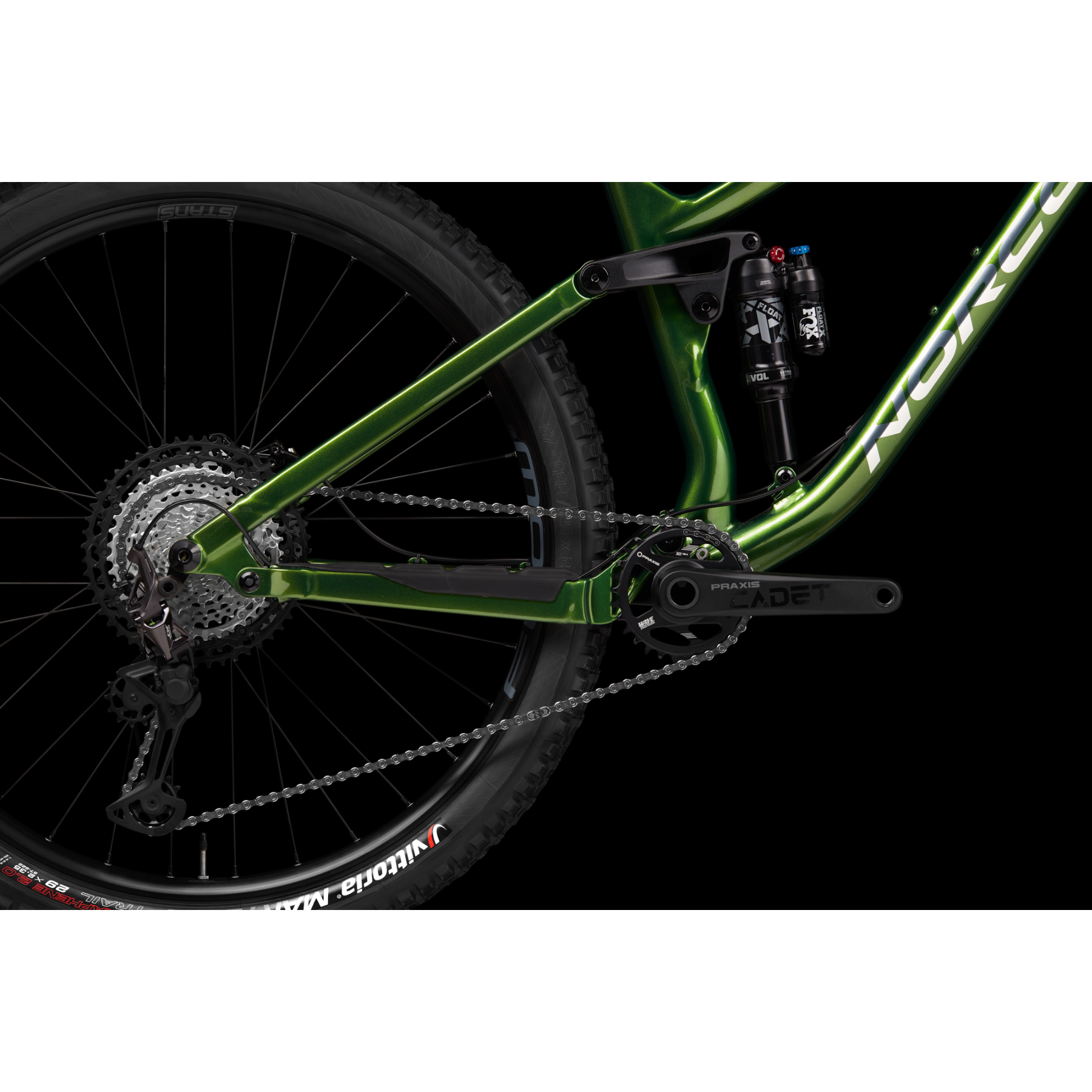 Norco Fluid FS 1 Dual Suspension Mountain Bike Green/Grey