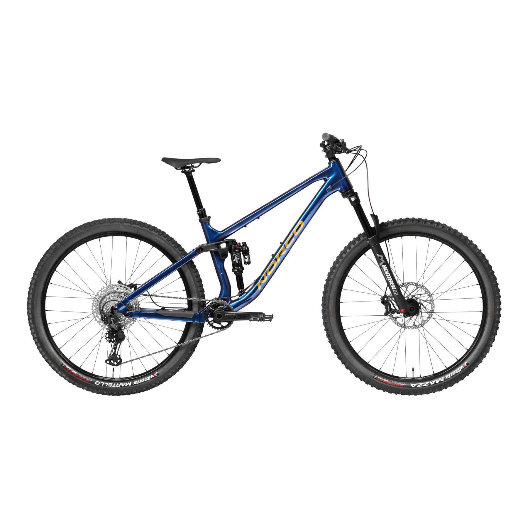 Norco Fluid FS 2 Dual Suspension Mountain Bike Blue/Copper