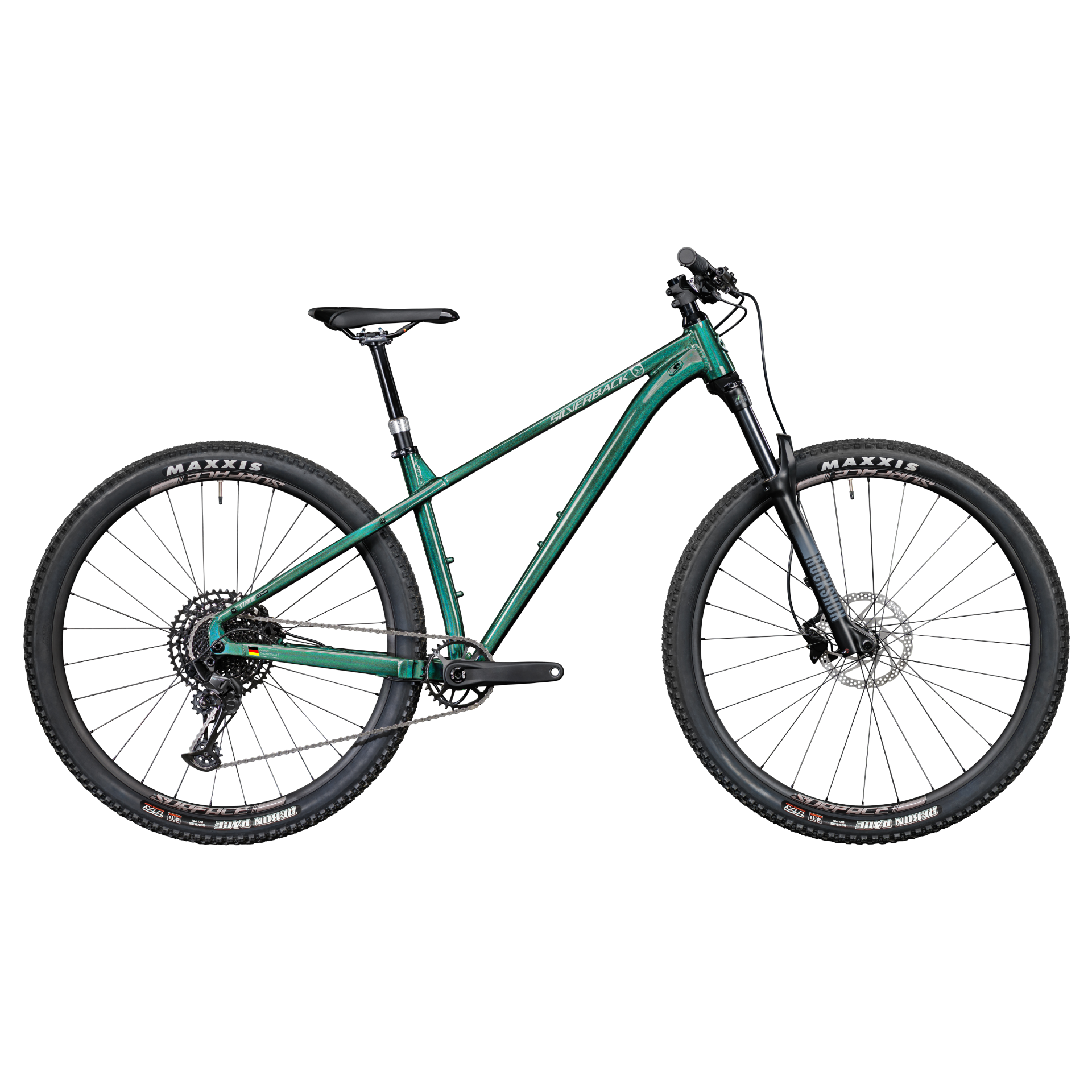 Silverback Slade Expert Hard Tail Mountain Bike Green/Silver/Black